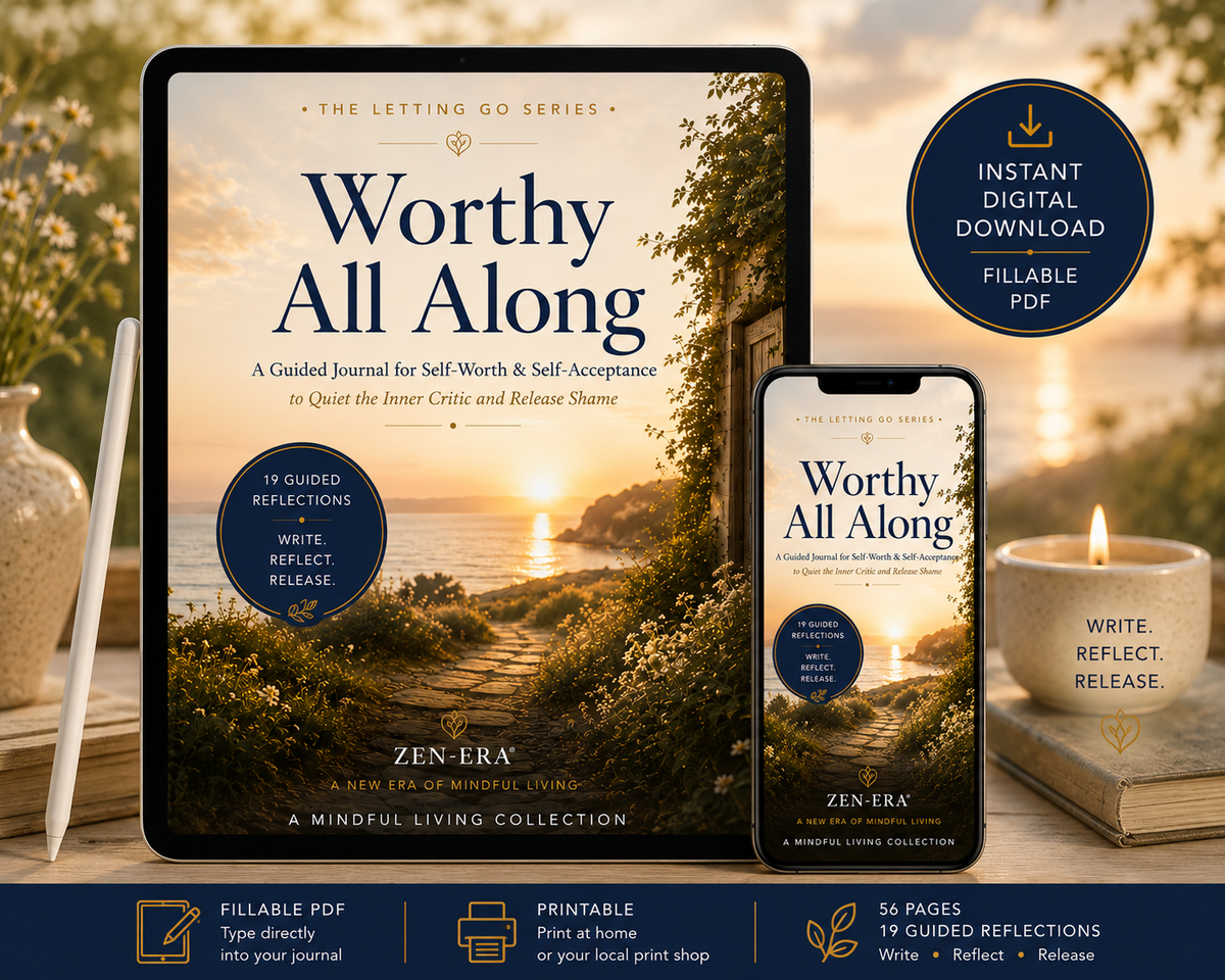 Worthy All Along — Self-Worth & Self-Acceptance Guided Journal