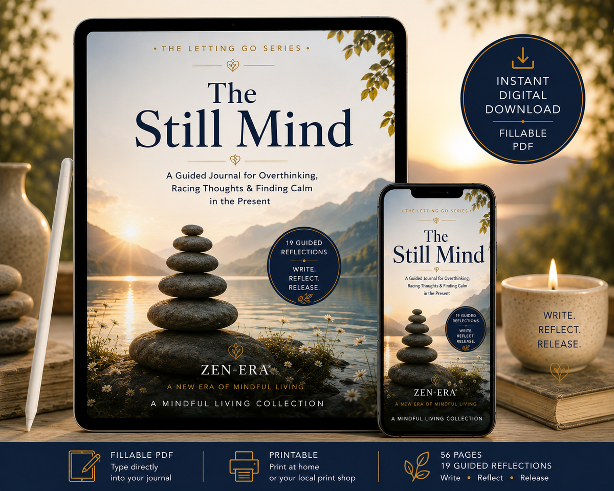 The Still Mind — Guided Journal for Overthinking & Racing Thoughts | Digital Refillable Download