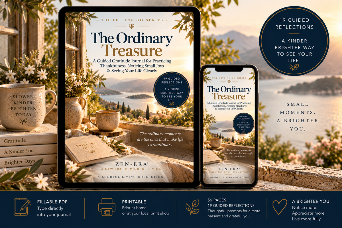 The Ordinary Treasure — Gratitude & Small Joys Guided Fillable Journal