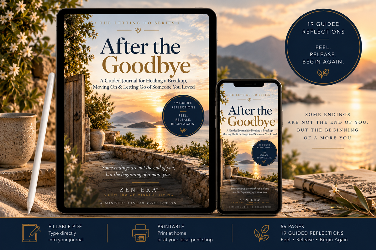 After the Goodbye — Breakup Healing & Letting Go Guided Fillable Journal