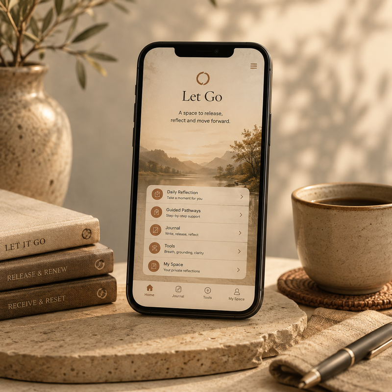 Let Go App smartphone mockup