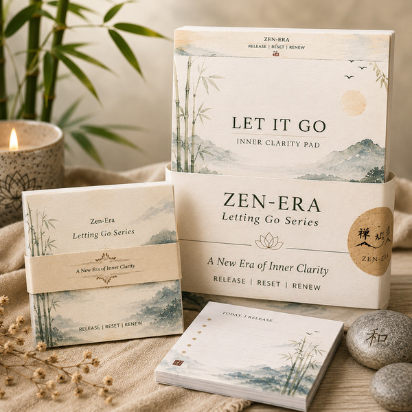Complete Letting Go Reflection Pad Collection | 3 Handmade Pads + 3 Complimentary Memo Pads