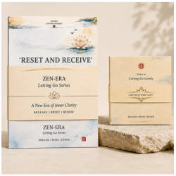 Reset & Receive™ Daily Reset Pad | Handmade Gratitude & Mindfulness Reflection Pad with Complimentary Memo Pad
